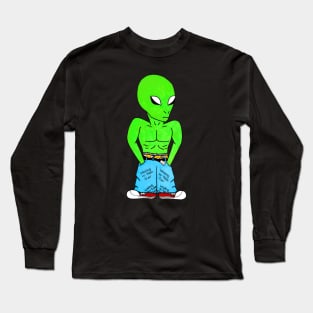 Cool Alien Long Sleeve T-Shirt